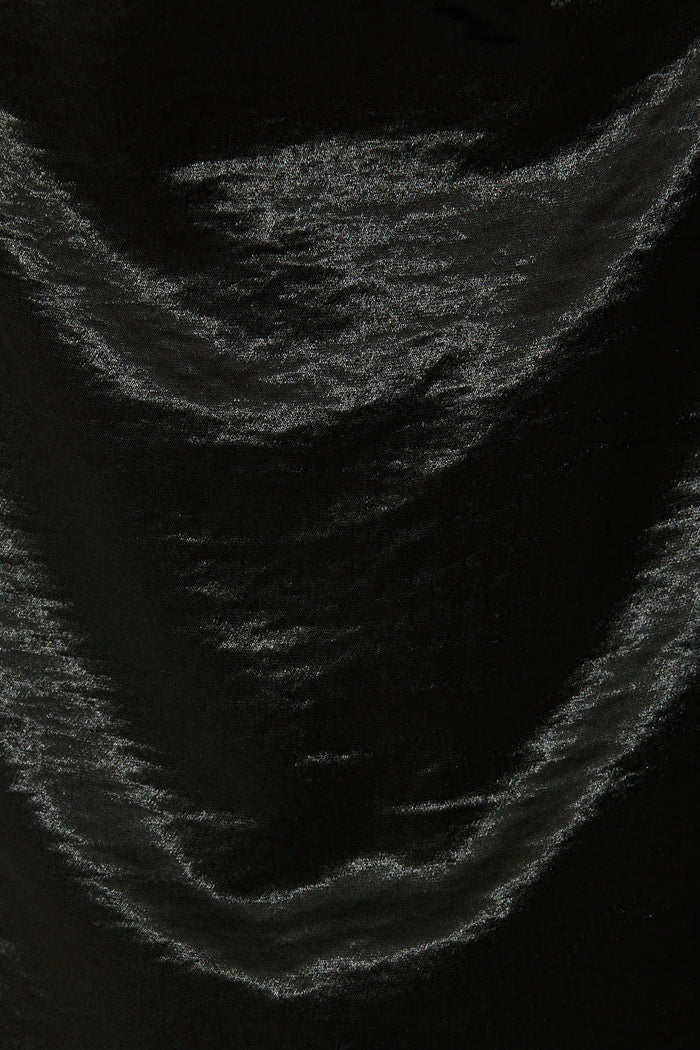 Satin Allure Cami Top in Black fabric