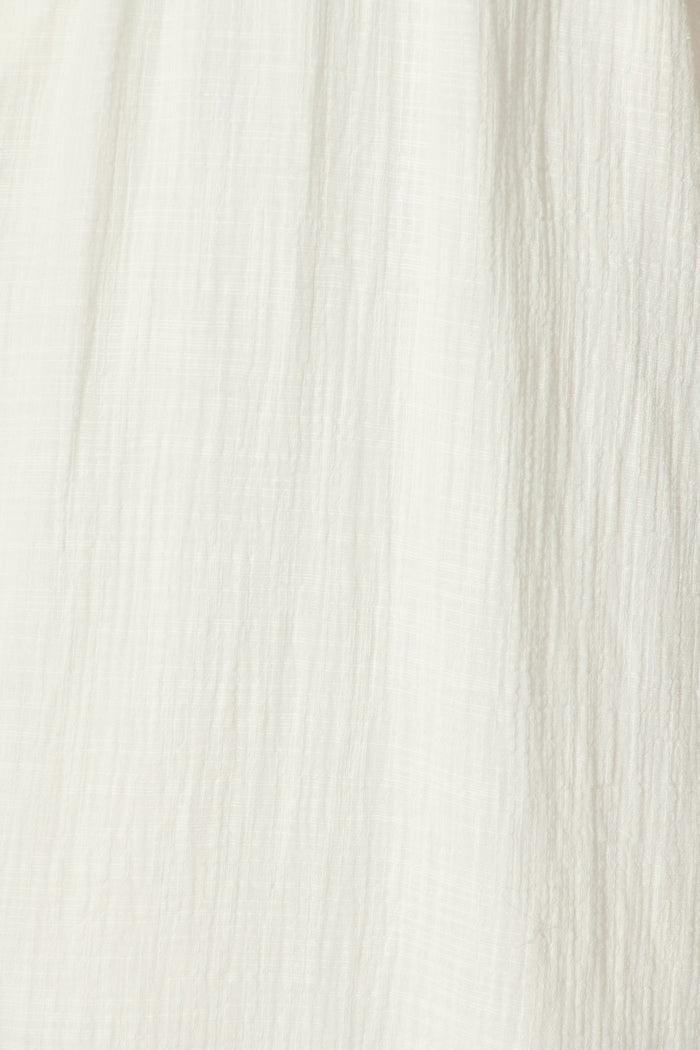 Shellby Midi Dress in White Cotton fabric