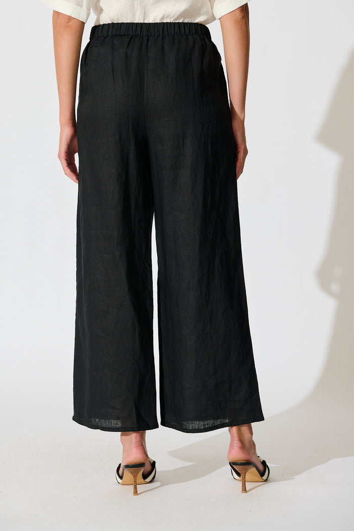 PRE ORDER Halara Pant in Black Linen back