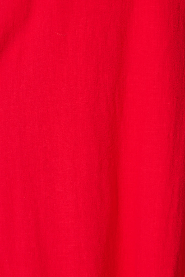 Lauella Maxi Sundress in Red Cotton fabric