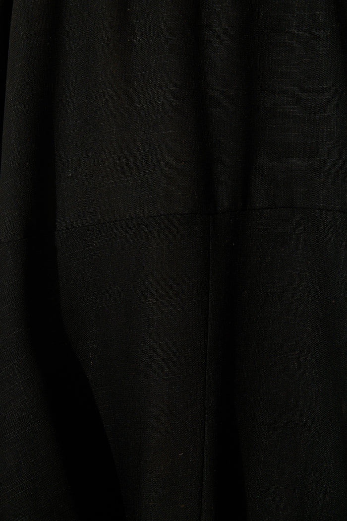 Hadlee Dress in Black Linen Blend fabric