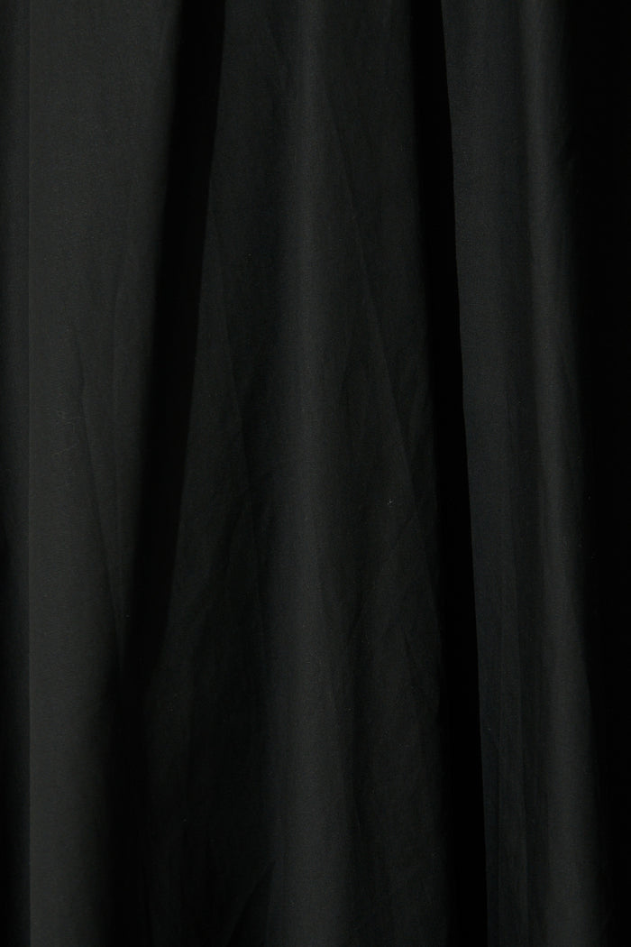 Elusia Oversized Maxi Dress in Black Cotton fabric