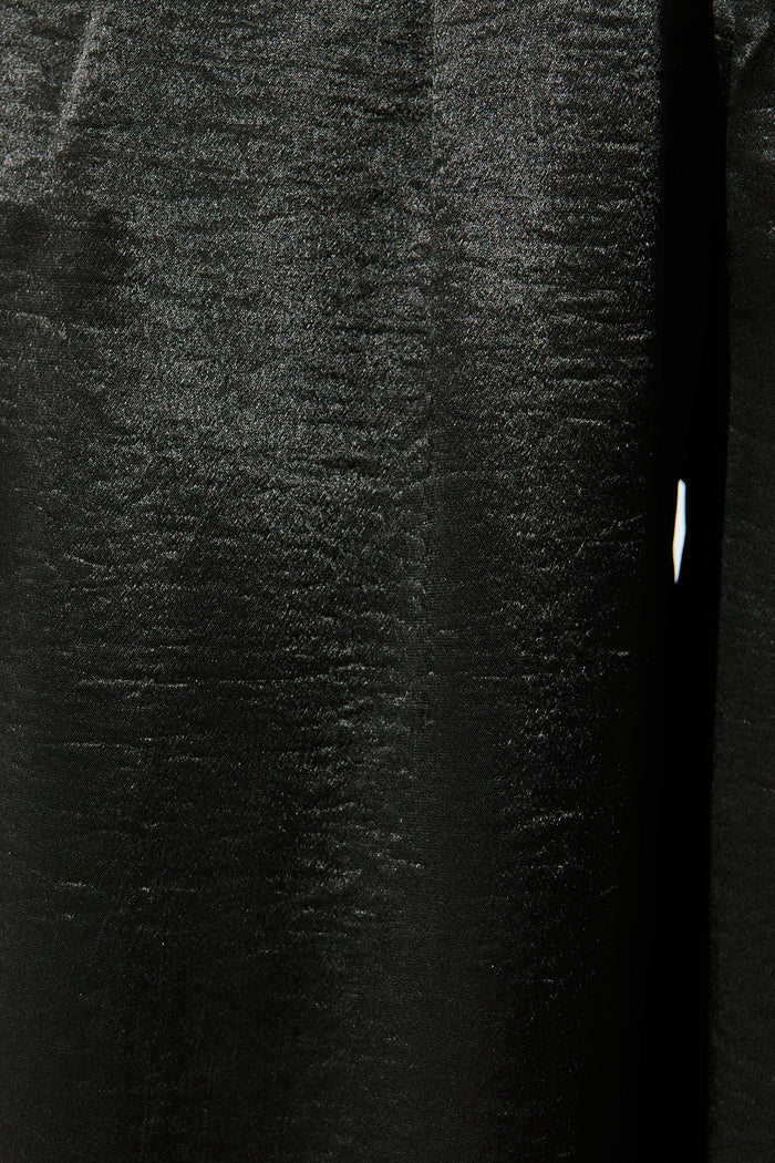 Satin Muse Pant in Black fabric