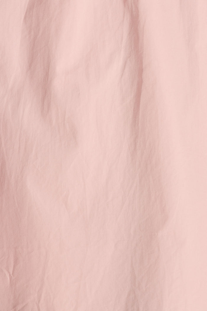 Maye Smock Dress in Dusty Pink Cotton fabric