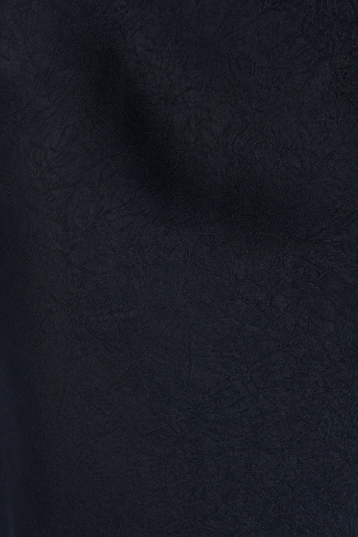 Satin Dream Maxi Dress in Navy Satin fabric