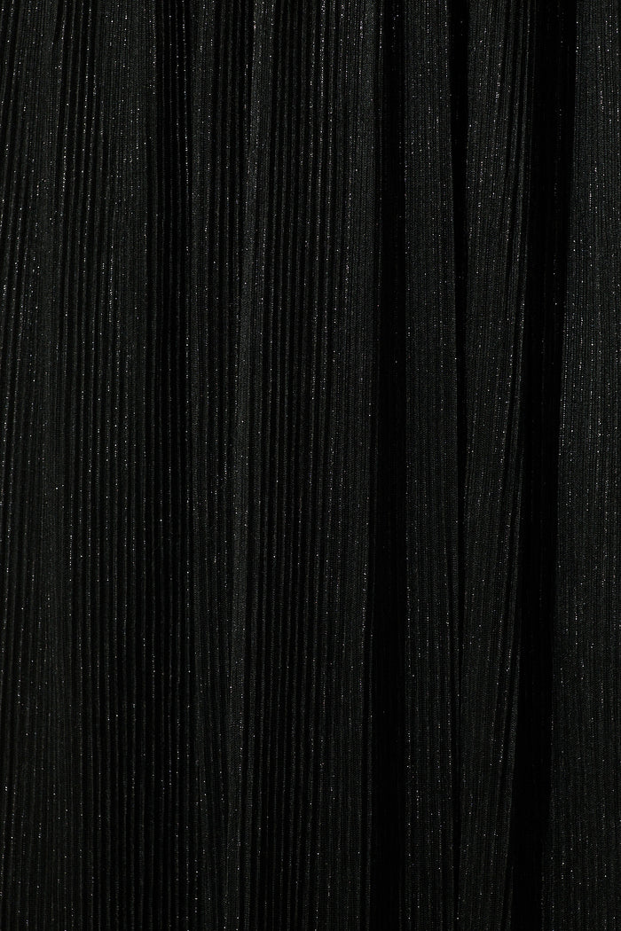 Dip and Dusk Maxi Skirt in Black Lurex Chiffon fabric
