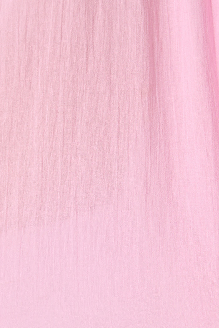 Riva Top in Pink Cotton fabric