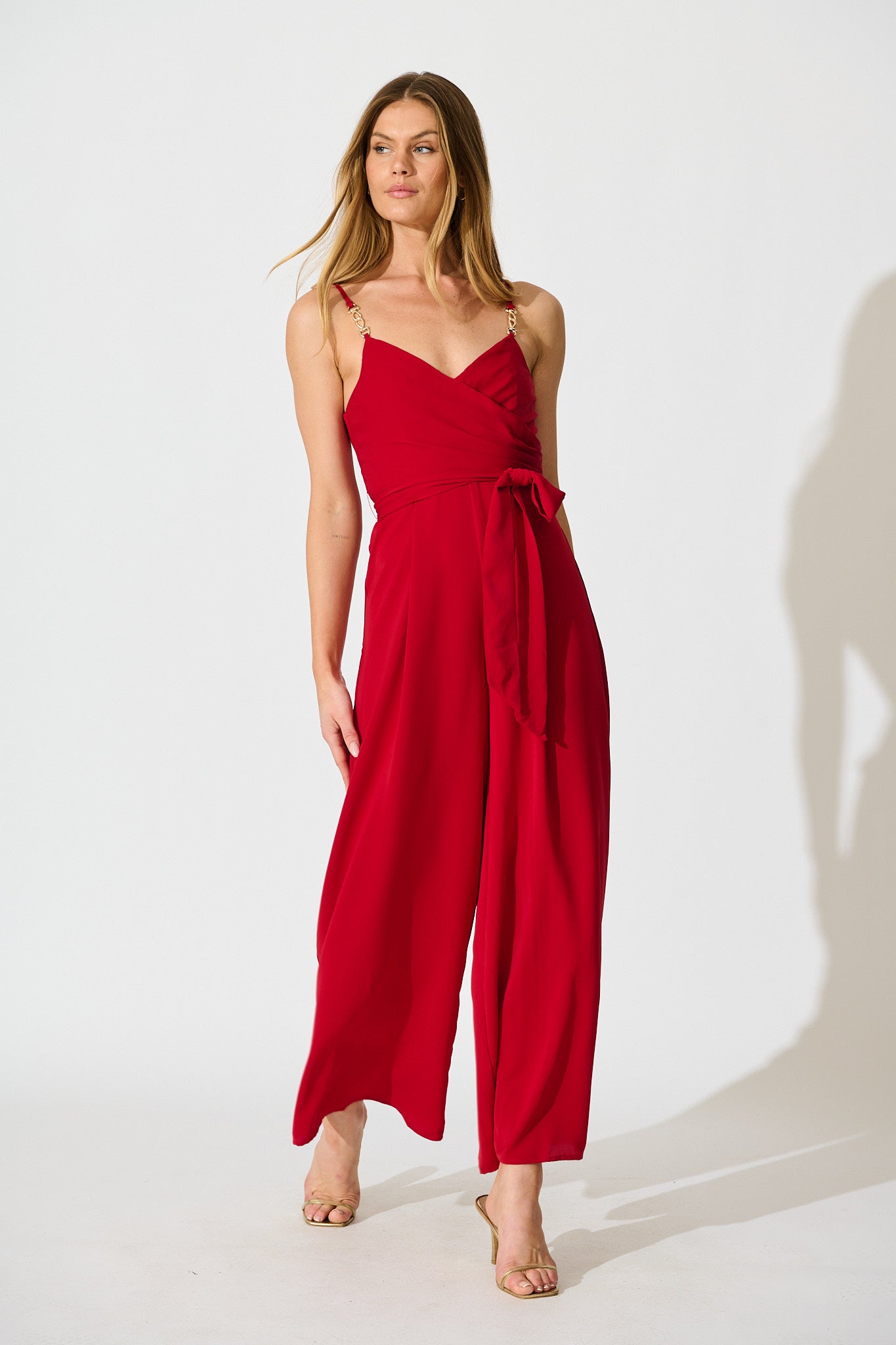 Lilwen Maxi Jumpsuit in Wine – St Frock