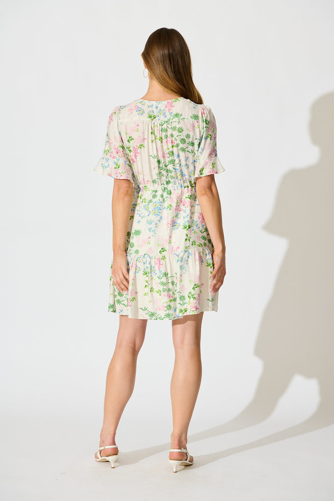 Alenya Dress in Multi Floral back