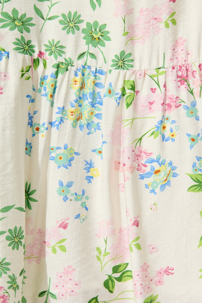 Alenya Dress in Multi Floral fabric