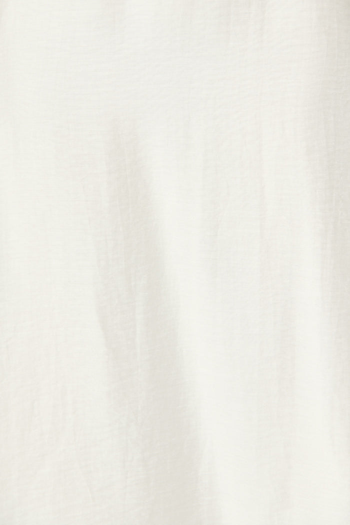 Silla Midi Dress in White Linen Blend fabric