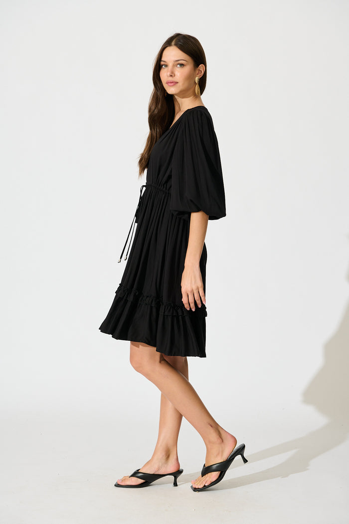 Lotty Dress in Black side