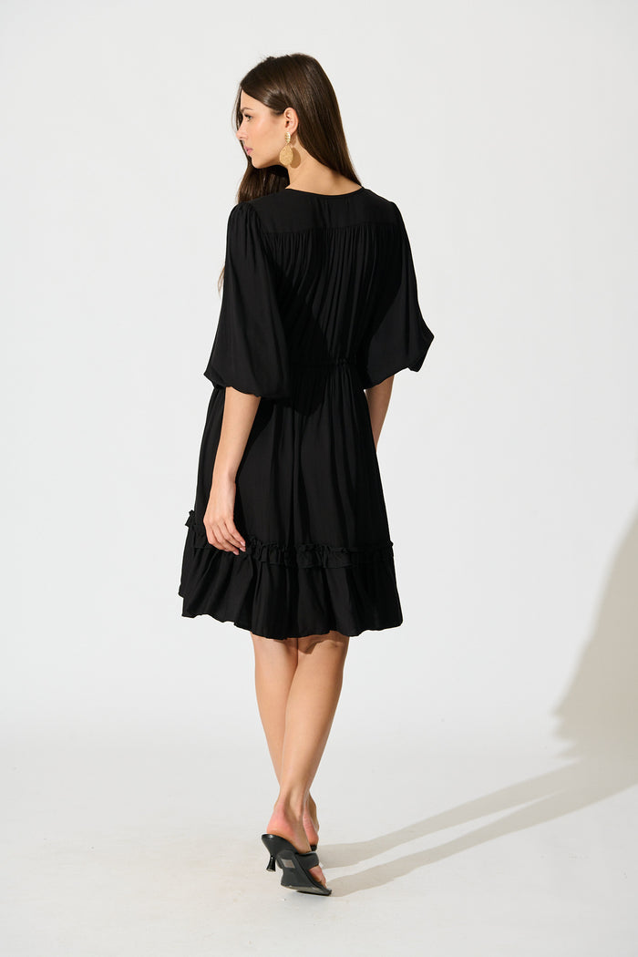 Lotty Dress in Black back