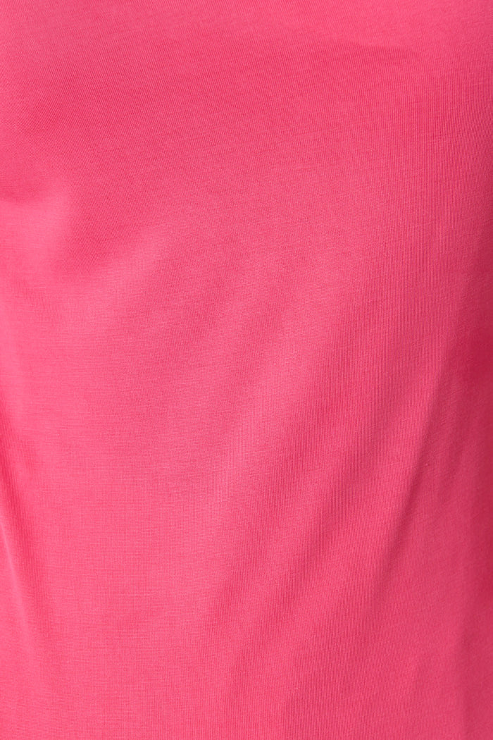 Tiassa Off Shoulder Top in Pink fabric