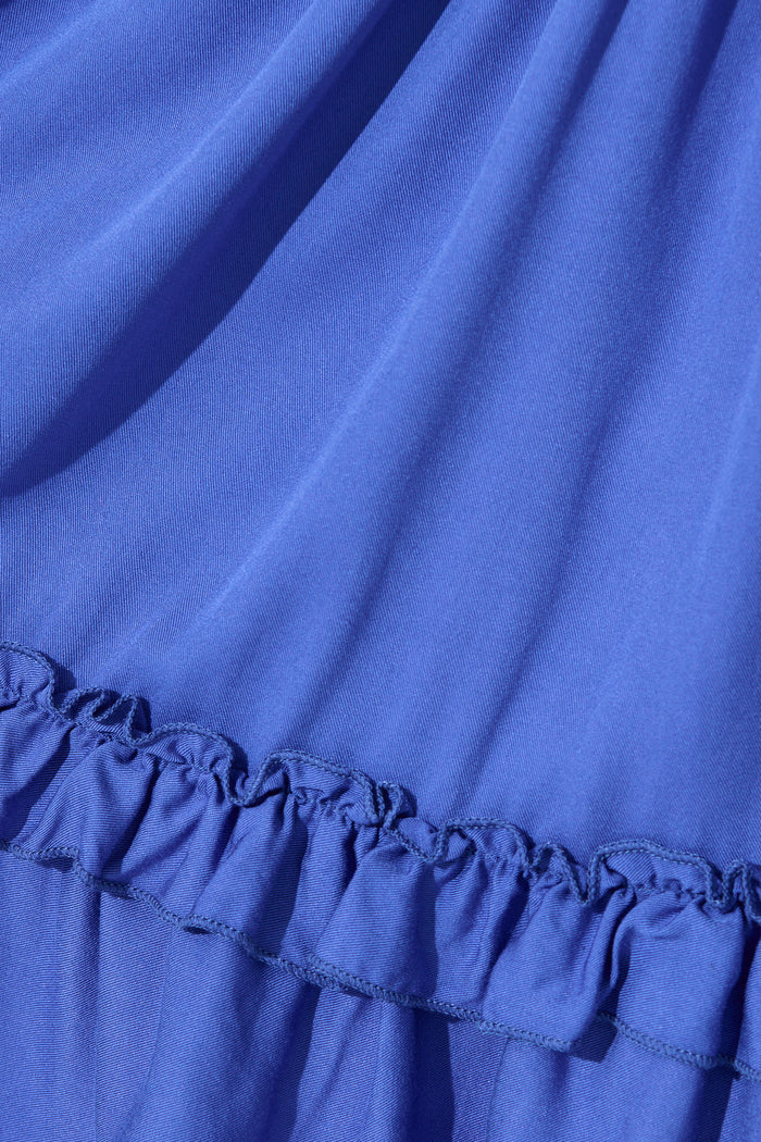 Lotty Dress in Cobalt Blue fabric
