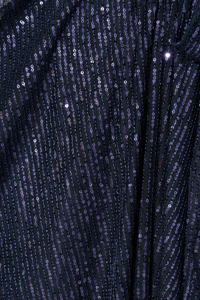 Amoretto Dress in Navy Sequin fabric