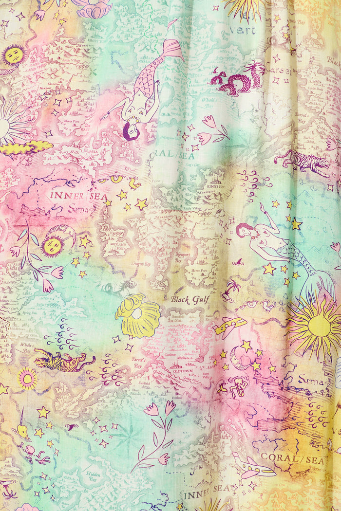 Jayne Maxi Sundress in Multi Patchwork Floral fabric