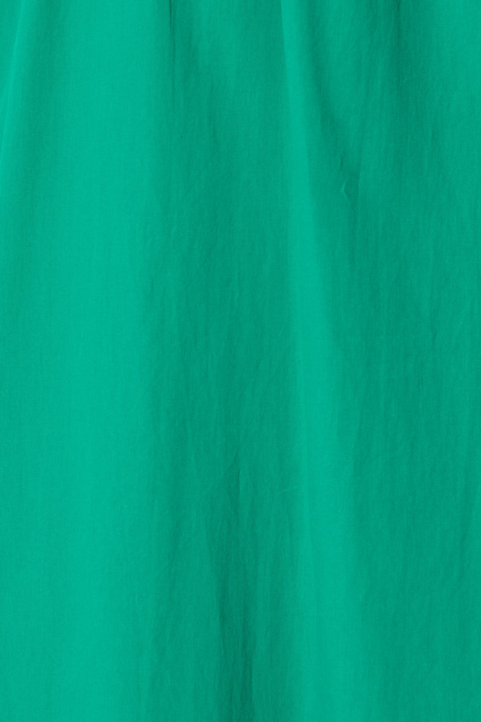 Palmera Midi Sundress in Teal Cotton fabric