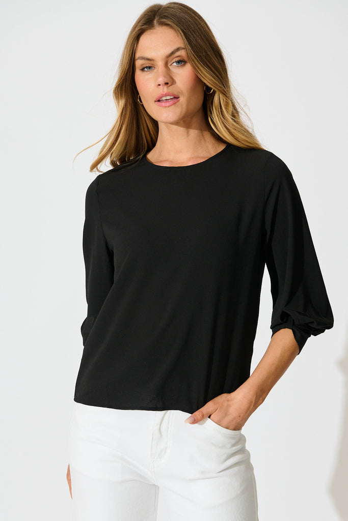 Rhiah Top In Black