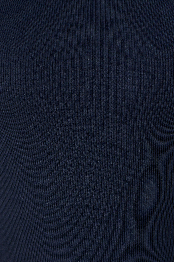 Marsha Top in Navy Cotton fabric