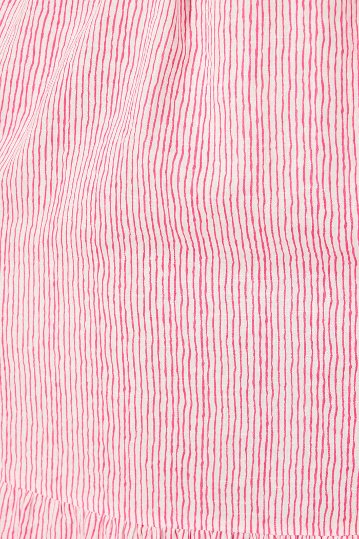 Anisa Maxi Sundress in Pink Stripe Cotton fabric