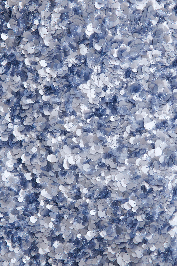 Sequin Shine Skirt in Blue fabric