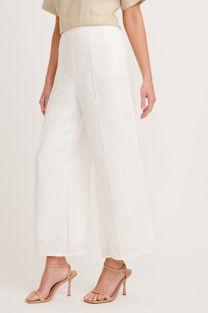 Halara Pant in White Linen side