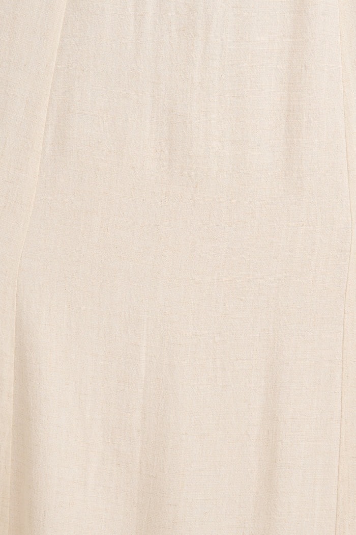 Jordie Midi Dress in Oatmeal fabric