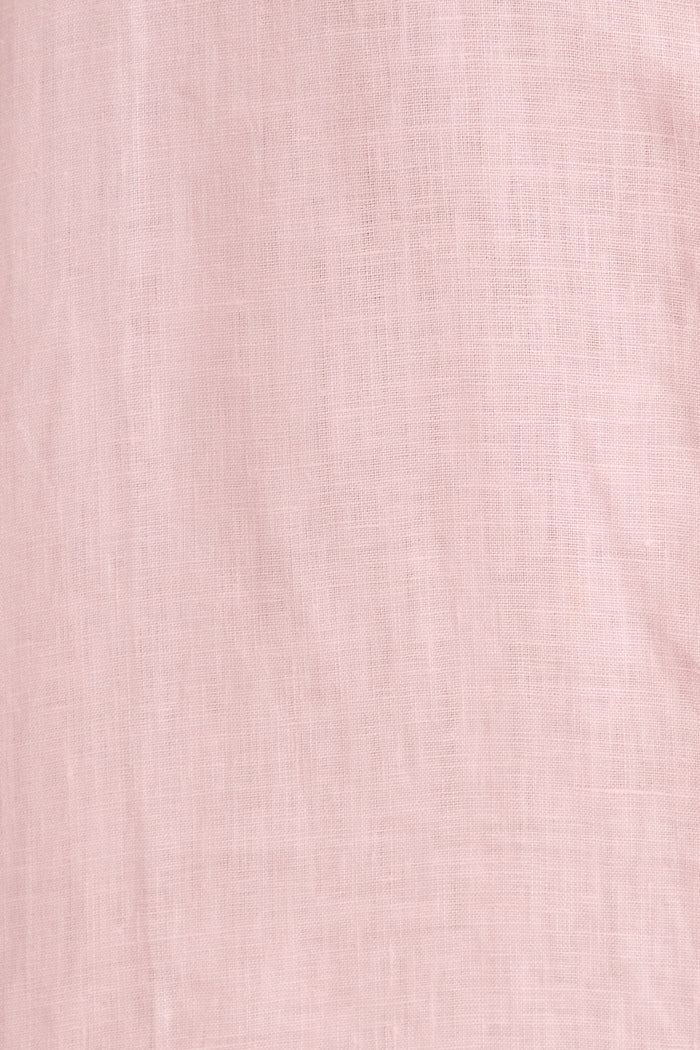 Ocean Echo Shirt in Pink Linen fabric