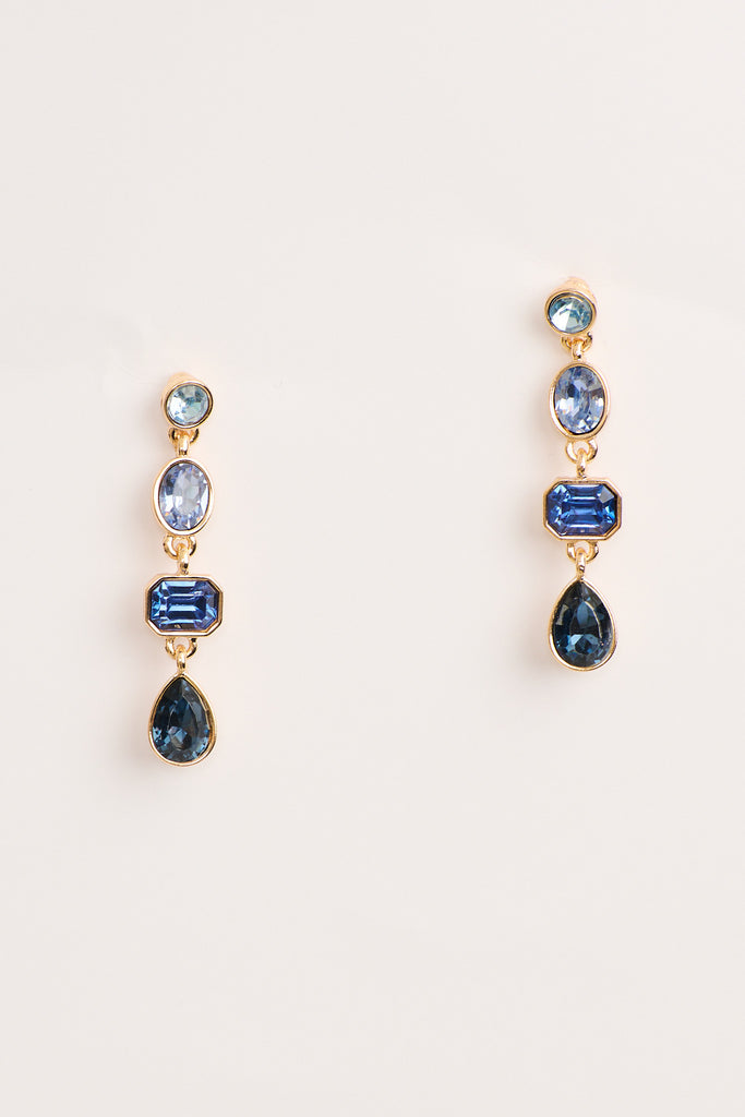 Lisa Drop Earrings In Multi Navy