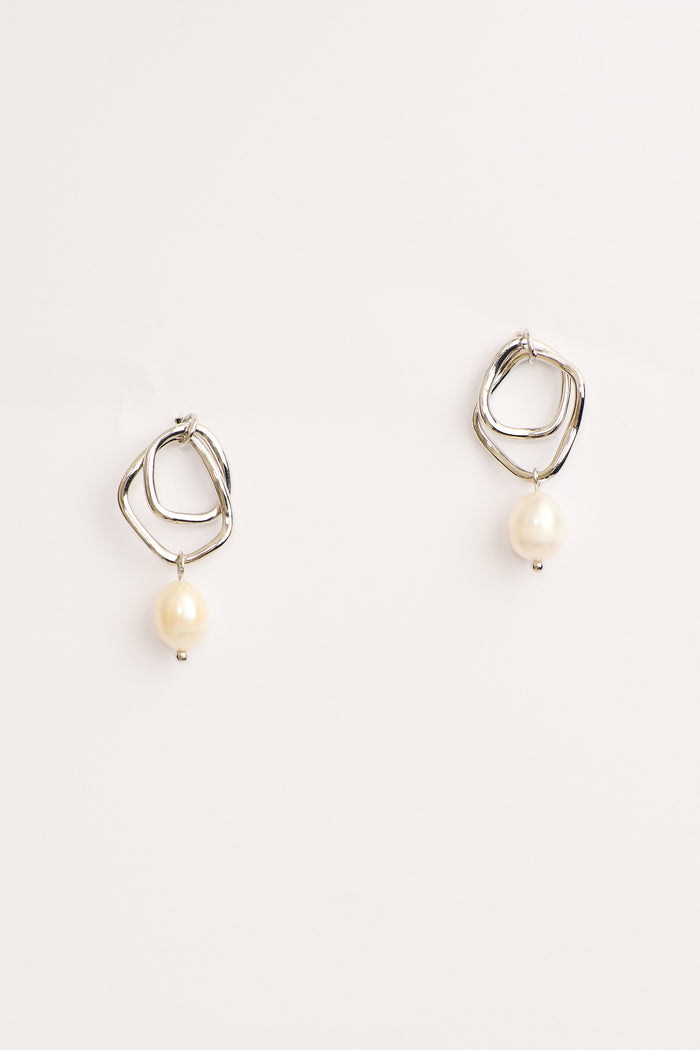 Nessie Drop Earrings in Silver