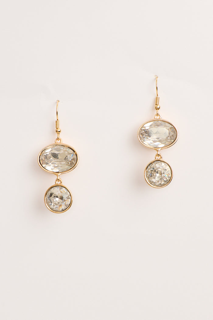 Shauna Drop Earring in White
