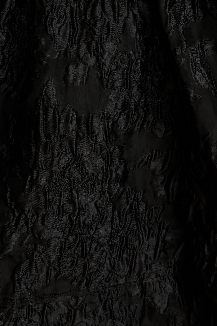 Paris Dreamer Dress in Black Floral Organza Jacquard fabric