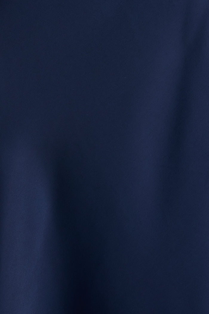 Rosé Nights One Shoulder Maxi Dress in Navy Satin fabric