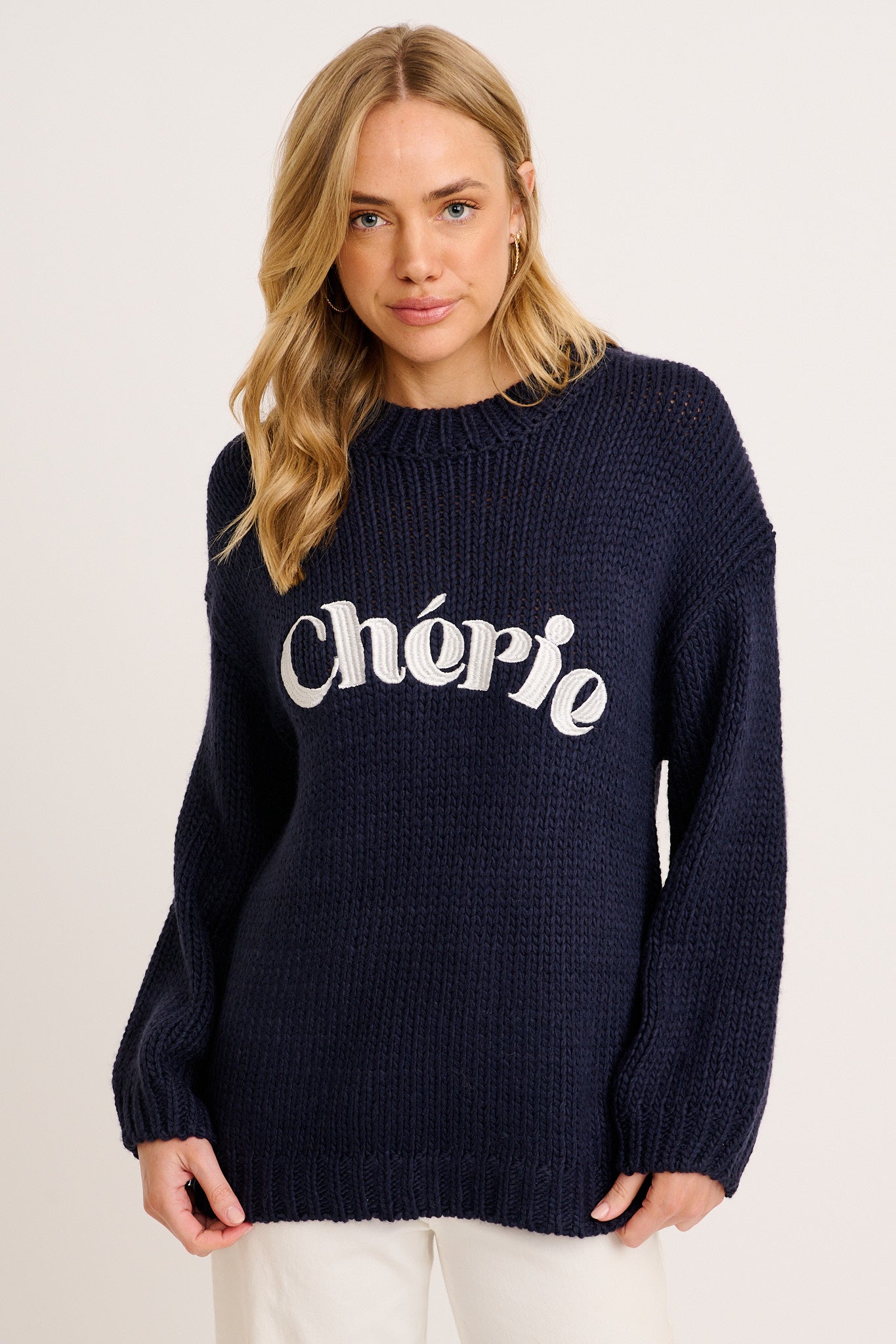 Cherie Knit in Navy front