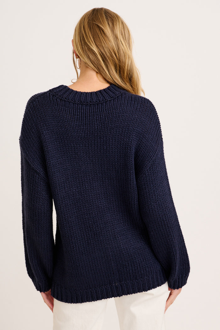 Cherie Knit in Navy back