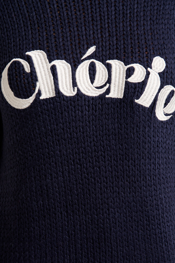Cherie Knit in Navy fabric