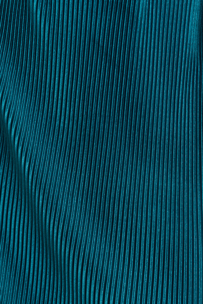 Love Based Off Shoulder Dress in Emerald Plisse fabric