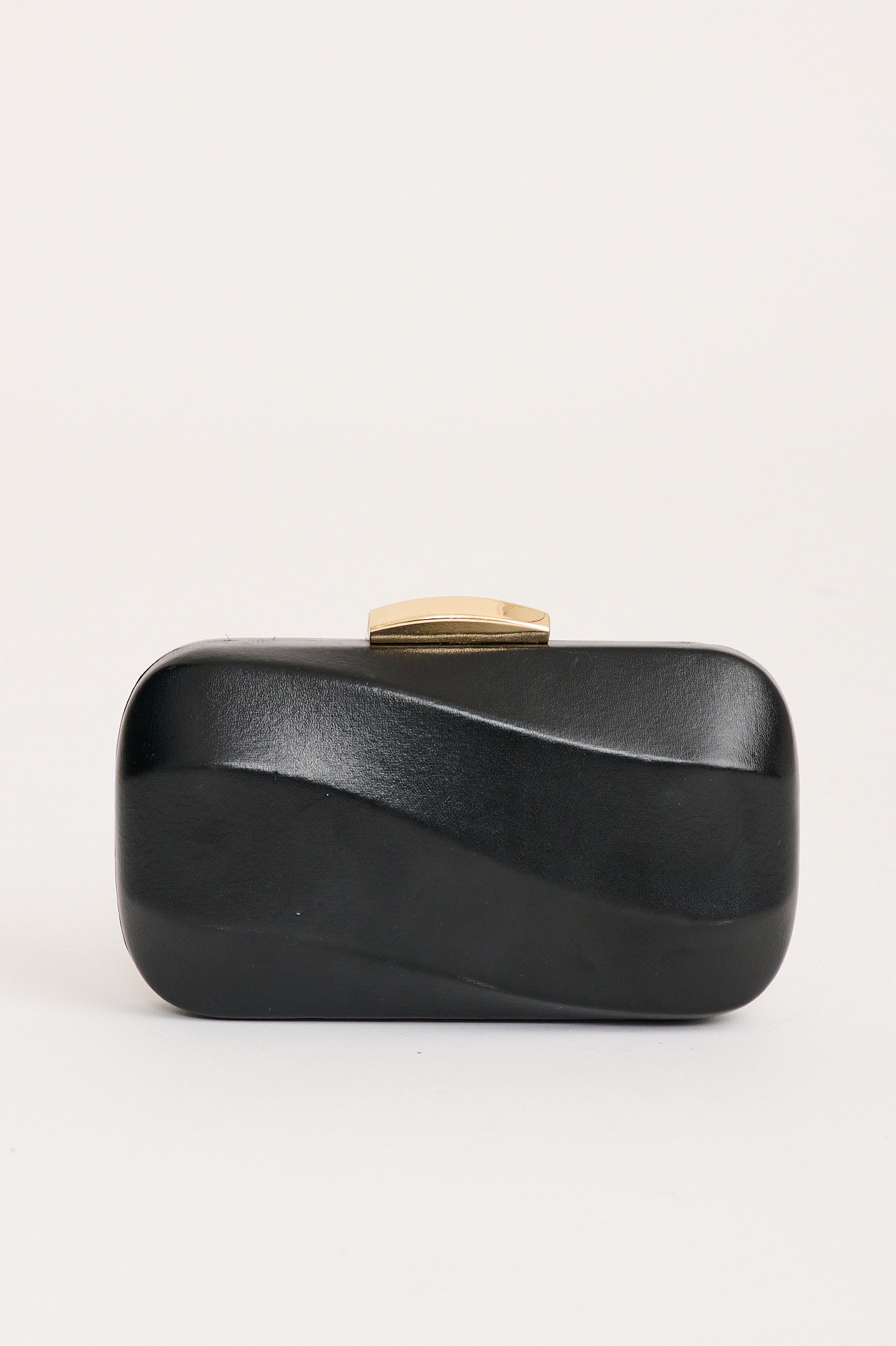 Giselle Evening Clutch in Black flatlay