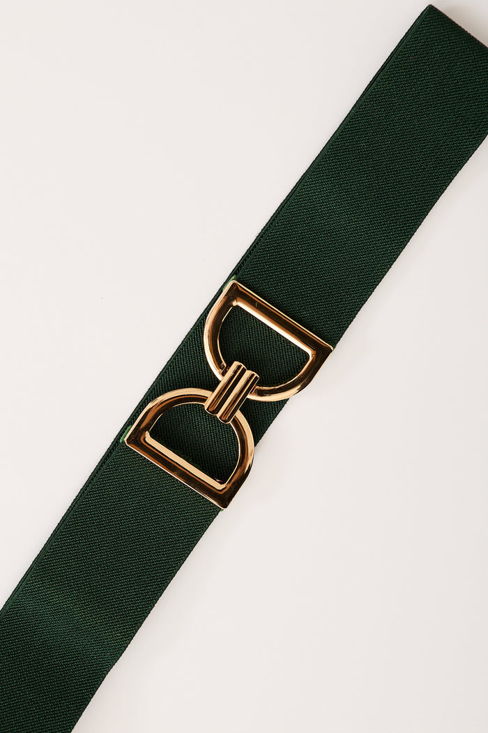 Carrie Belt in Emerald Stretch