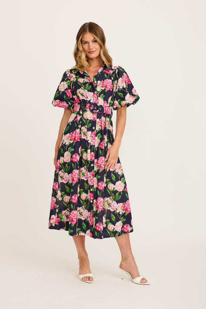 flo cotton midi shirt dress BODEN Flo Cotton Midi Shirt Dress