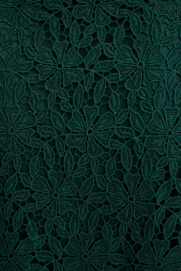 Something Special Maxi Lace Dress in Emerald fabric