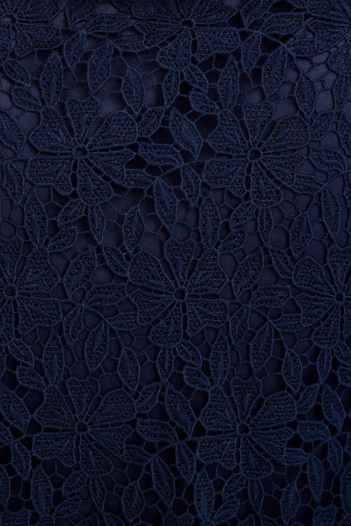 Something Special Maxi Lace Dress in Navy fabric