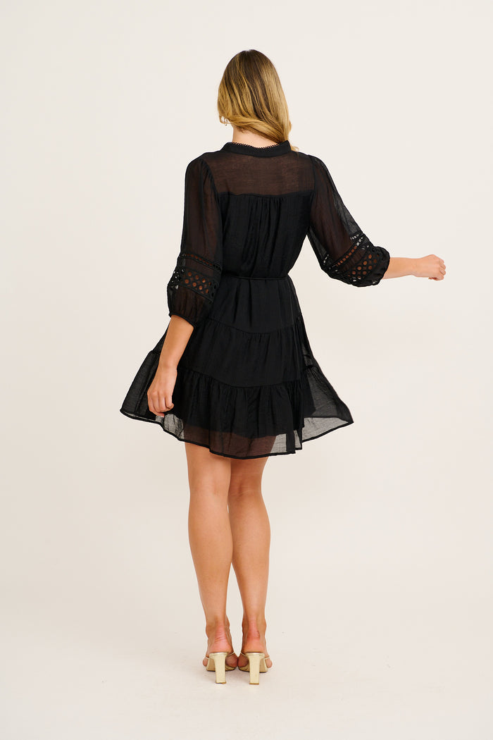 Daze Dress in Black back