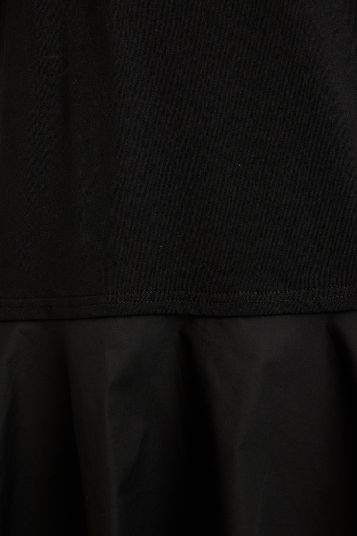Staple T-Shirt Dress in Black Cotton fabric