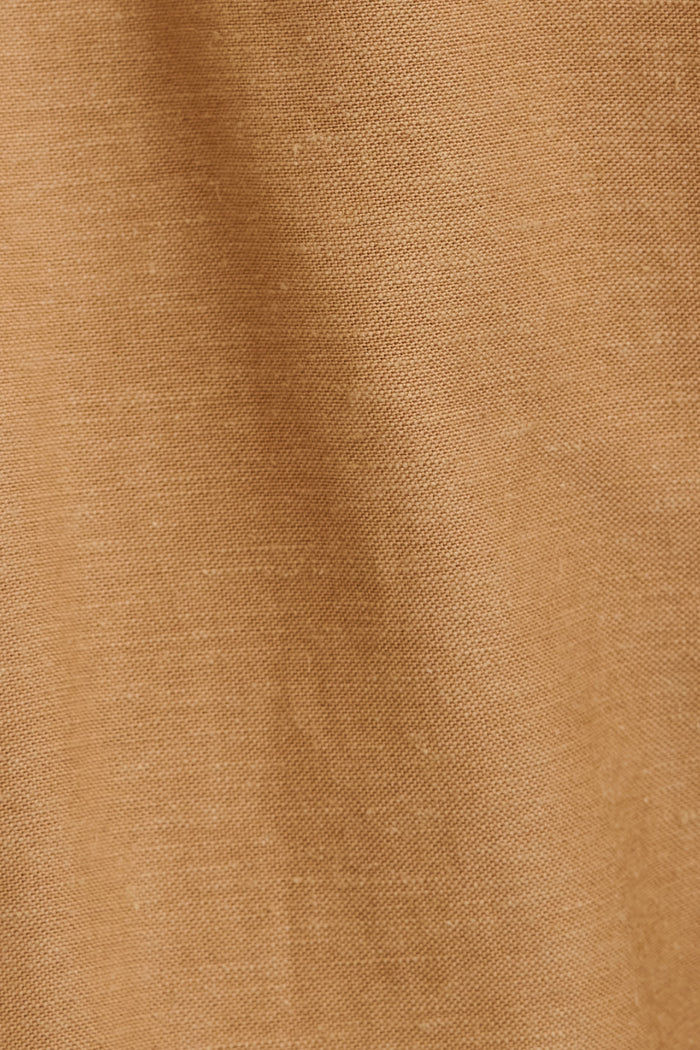 Elements Pant in Taupe Cotton Linen fabric