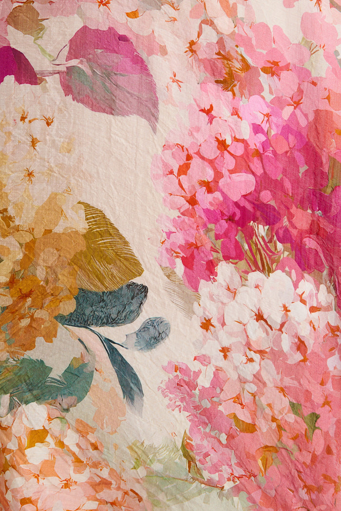 Delia Top in Multi Floral fabric