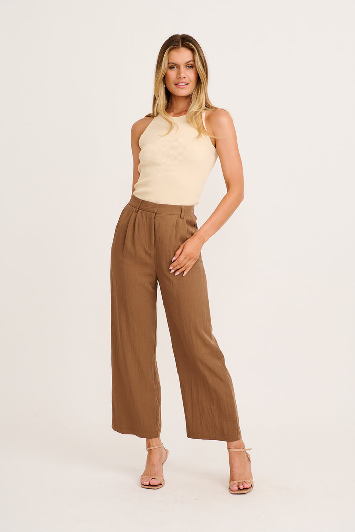 Elevate Pant in Taupe full length