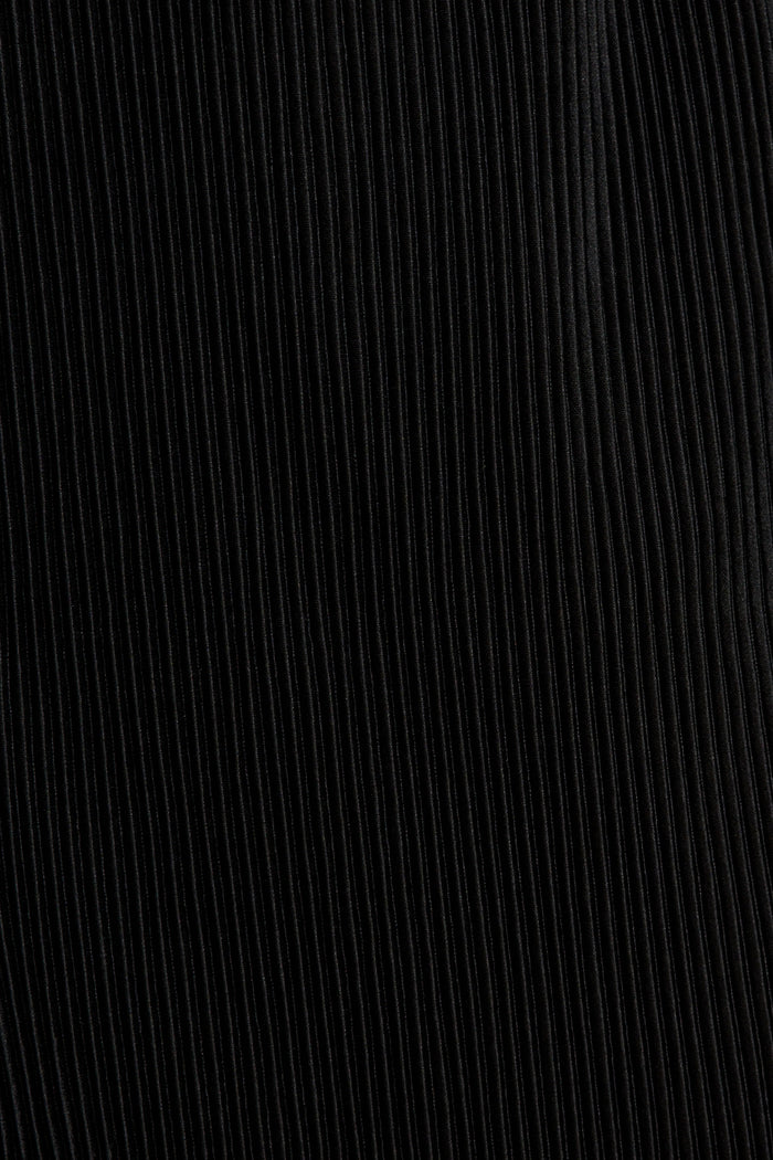 Love Based Off Shoulder Dress in Black Plisse fabric
