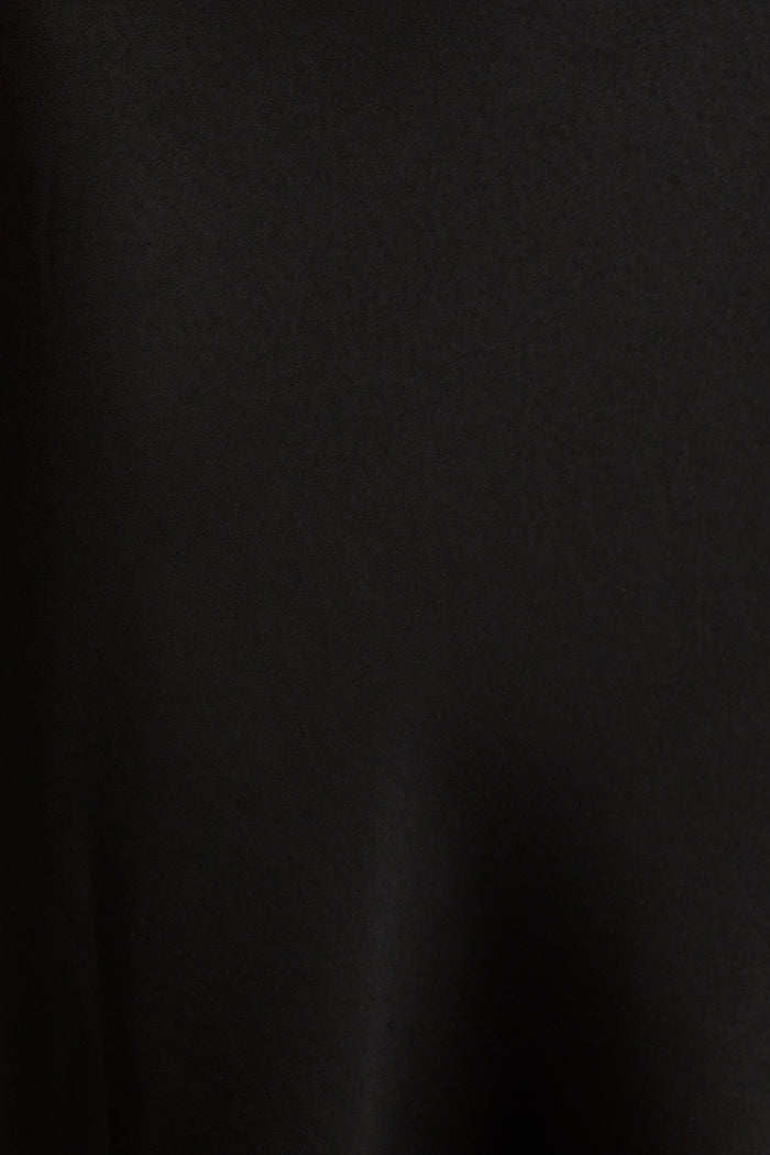 Luxury Halter Neck Maxi Dress in Black Satin fabric